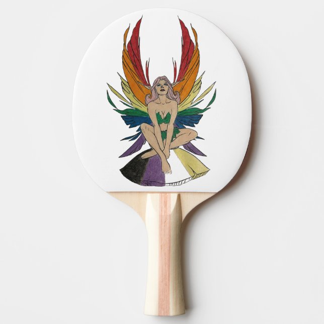 Raquete De Ping Pong Fada não-binário (Frente)