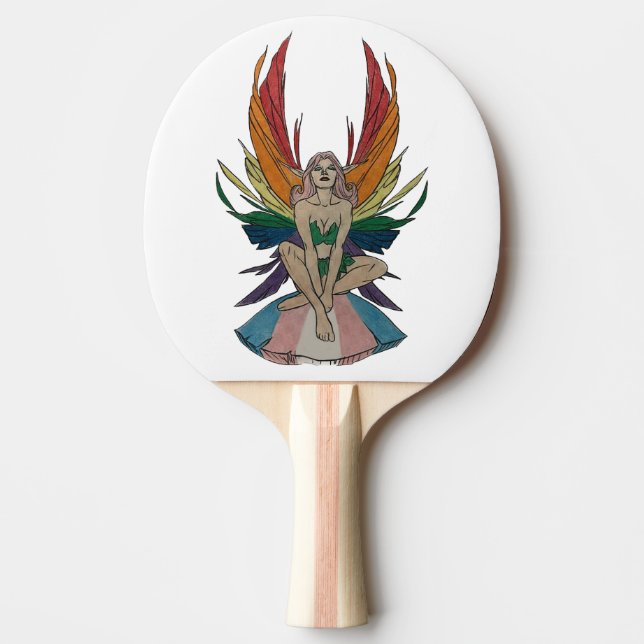 Raquete De Ping Pong Fada Transgênero (Frente)