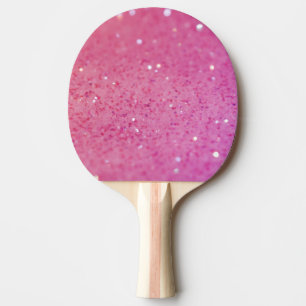 Raquete De Ping Pong Faísca cor-de-rosa de néon do brilho