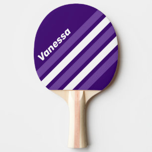 Raquete De Ping Pong Faixa Angulada com Nome da Videira de Uva Retrô