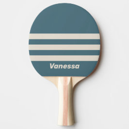 Raquete De Ping Pong Faixa Cruzada Tripla Tempestade Retro com Nome