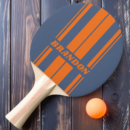 Raquete De Ping Pong Faixa de Dupla Placa da Linha de Costa do Pôr do S