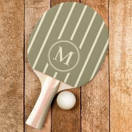 Raquete De Ping Pong Faixa de Monograma na Cor Sage Meadow