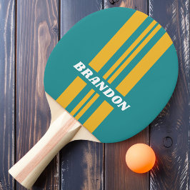Raquete De Ping Pong Faixa de Ralis do Nascer do Sol de Conchas com Nom