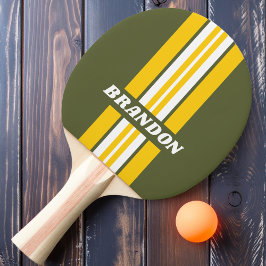 Raquete De Ping Pong Faixa de Rally Nostálgico Mel Verde com Nome