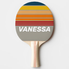 Raquete De Ping Pong Faixa do Horizonte da Aurora Arcade com Nome
