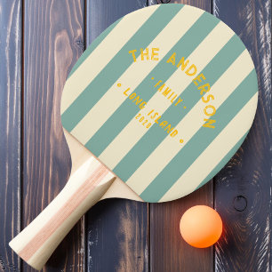 Raquete De Ping Pong Faixa do Recife Aquático da Praia & Nome da Famíli