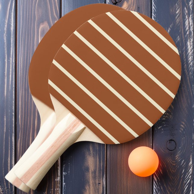 Raquete De Ping Pong Faixa e Sólido do Sol do Deserto (Criador carregado)