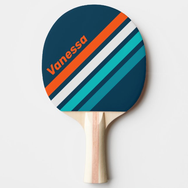 Raquete De Ping Pong Faixa Inclinada Bluebottle Echo com Nome (Frente)