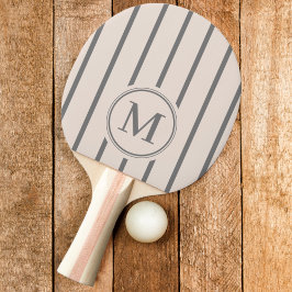 Raquete De Ping Pong Faixa Monograma Rosa Castelo de Areia Cor
