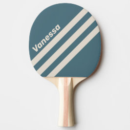 Raquete De Ping Pong Faixa Triangular Retro Storm com Nome