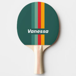 Raquete De Ping Pong Faixa Verde com Nome