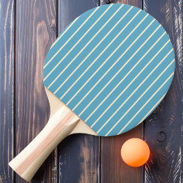 Raquete De Ping Pong Faixas Finas Cor Aqua Sky