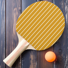 Raquete De Ping Pong Faixas Finas Cor de Botão-de-ouro Queimado