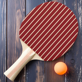 Raquete De Ping Pong Faixas Finas na Cor Cranberry Profundo