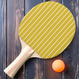 Raquete De Ping Pong Faixas Finas na Cor Limão Queimado