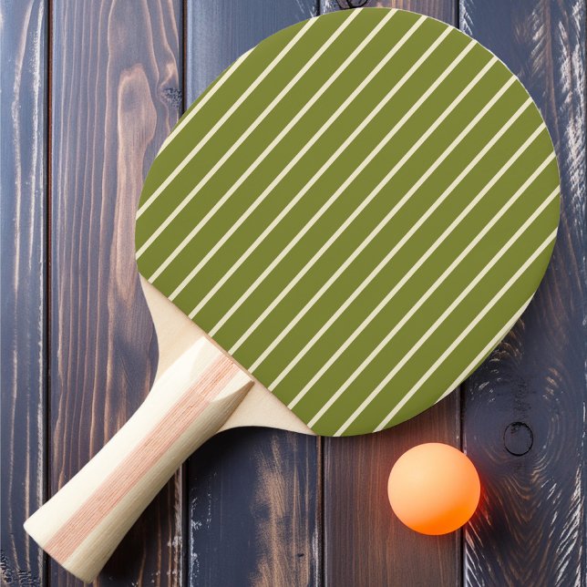 Raquete De Ping Pong Faixas Finas na Cor Verde Salgueiro (Criador carregado)