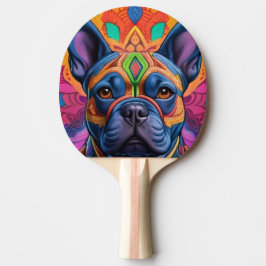 Raquete De Ping Pong Fantasia de Aniversário Divertida Frenchie