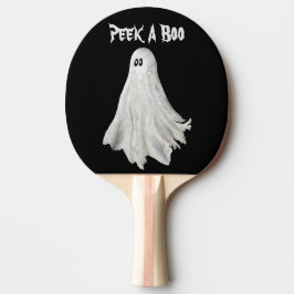 Raquete De Ping Pong Fantasma Engraçado Do Passado De Halloween