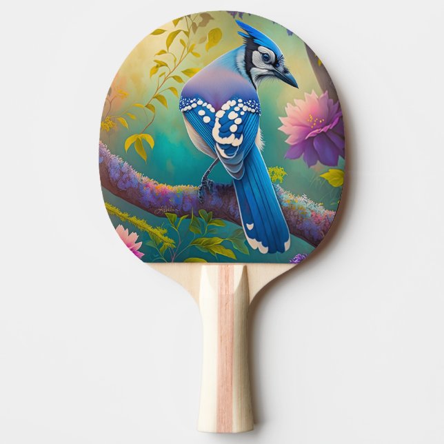 Raquete De Ping Pong Fantasy Birds Blue Jay (Frente)