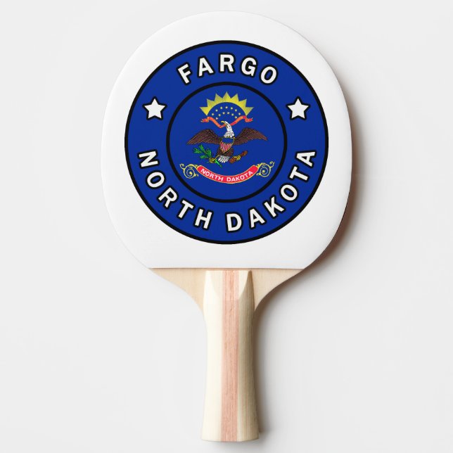Raquete De Ping Pong Fargo North Dakota (Frente)