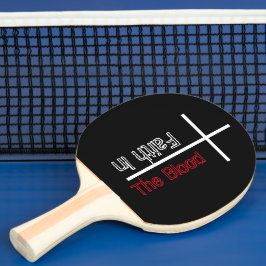 Raquete De Ping Pong Fé Na Cruz Cristã Sanguínea
