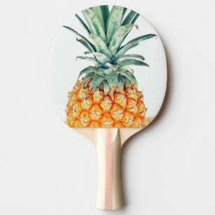 Raquete De Ping Pong Febre Orgânica do Pastel Verde-Pálido
