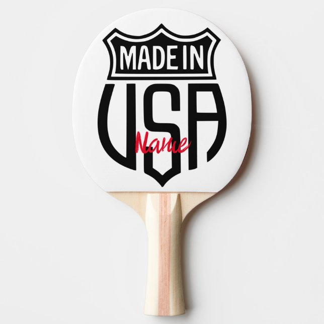 Raquete De Ping Pong Feito nos EUA - Sinal Thunder_Cove (Frente)