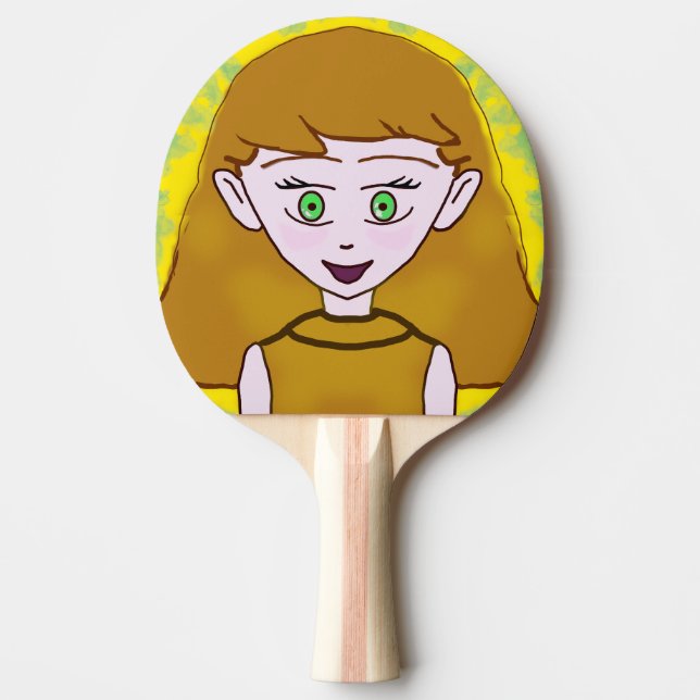 Raquete De Ping Pong Feliz (Frente)