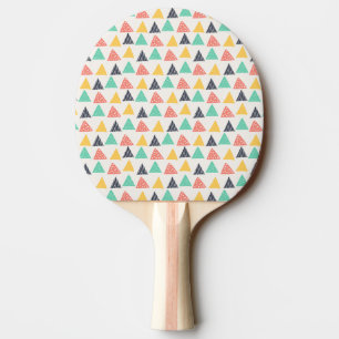 Raquete De Ping Pong Feliz Caracol em Triângulos