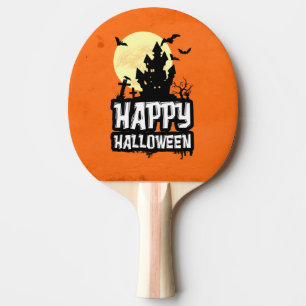 Raquete De Ping Pong Feliz Dia das Bruxas