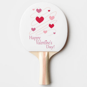 RAQUETE DE PING PONG "FELIZ DIA DE OS NAMORADOS"
