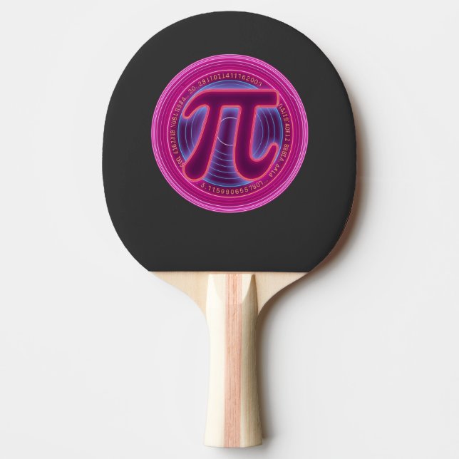 Raquete De Ping Pong Feliz Dia do Pi Presente para Professor de Matemát (Frente)
