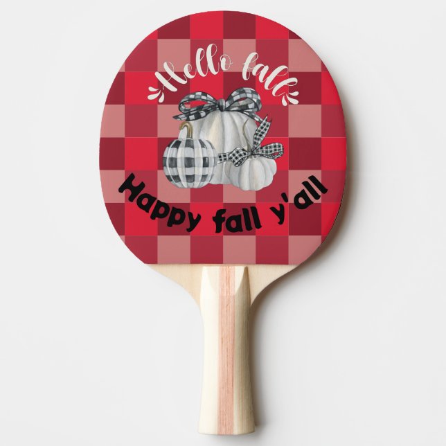 Raquete De Ping Pong Feliz outono Y (Frente)