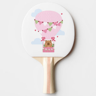 Raquete De Ping Pong Festa de Aniversário do Capivara Relógio Infantil