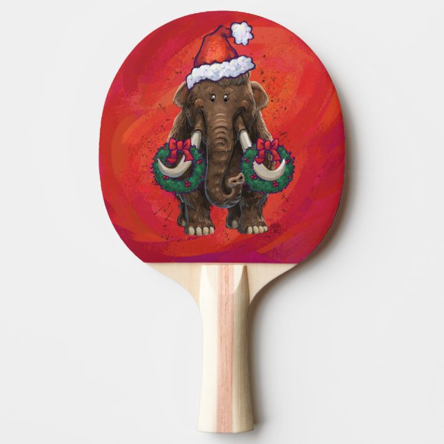 Raquete De Ping Pong Festivo Mastodon Vermelho (Frente)