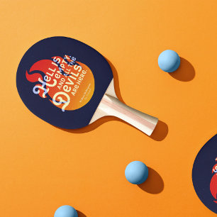 Raquete De Ping Pong Fiery William Shakespeare Hell está vazio