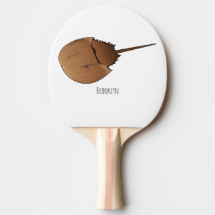 Raquete De Ping Pong Figura de desenho animado em ferradura