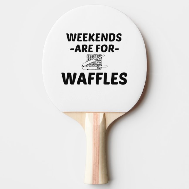 RAQUETE DE PING PONG FIM DE SEMANA WAFFLE (Frente)