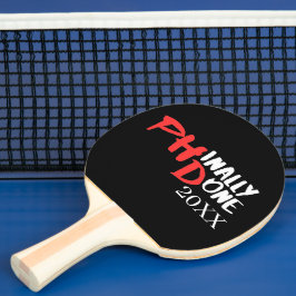 Raquete De Ping Pong Finalmente concluído - Citação de Conclusão de PHD