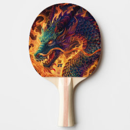 Raquete De Ping Pong Fire Breathing Dragon Personalized