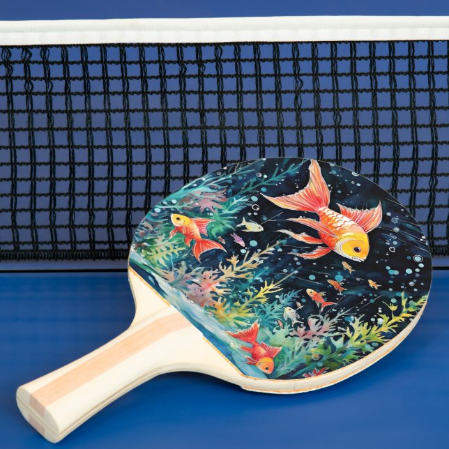 Raquete De Ping Pong Fish Dreamland, perfeição de aquário, (Insitu)