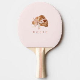 Raquete De Ping Pong Fita Rosa Coquette Personalizada
