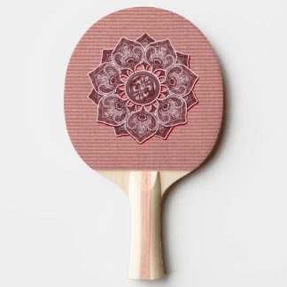 Raquete De Ping Pong Flor Applique com Jacquard Escolha uma COR