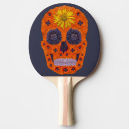 Raquete De Ping Pong Flor - Caveira 1