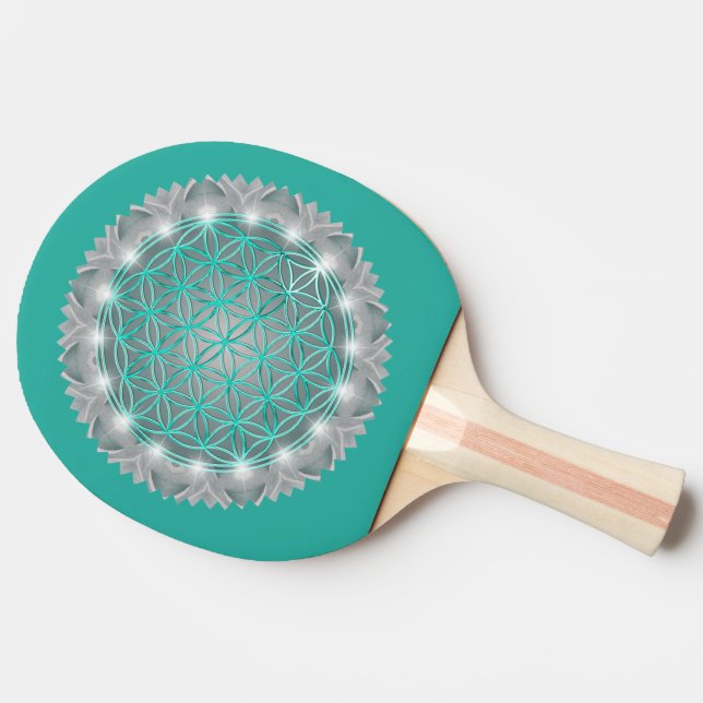 Raquete De Ping Pong FLOR DA VIDA - Sagrado Geometrie Light 2 (Lateral)