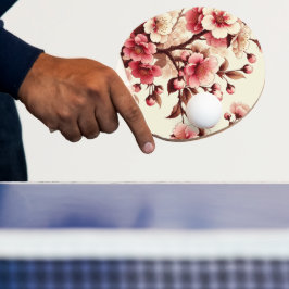 Raquete De Ping Pong Flor de Cerejeira