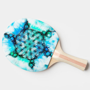 Raquete De Ping Pong Flor De Vida - Maneiras Coloridas 3 + 4