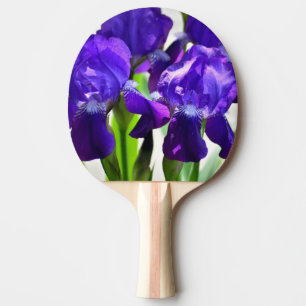 Raquete De Ping Pong Flor Iris Roxo
