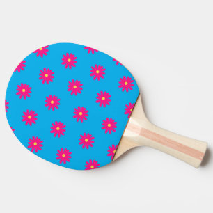 Raquete De Ping Pong Flor Rosa Sumário